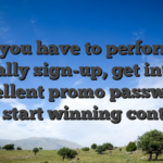 All you have to perform is actually sign-up, get into an excellent promo password, and start winning contests