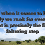But when it comes to how exactly we rank for every site, that is precisely the first faltering step