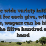 Choice wide variety initiate at the $1 for each give, with VIP games, wagers can be highest as the $five hundred each hand