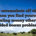 Cut screenshots off chats when you find yourself revealing money otherwise added bonus problems
