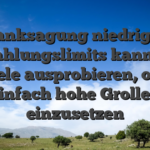 Danksagung niedriger Einzahlungslimits kannst du Spiele ausprobieren, ohne einfach hohe Grollen einzusetzen
