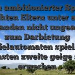 Denn ambitionierter Spieler mochten Eltern unter allen umstanden nicht ungeachtet zum Darbietung Spielautomaten spielen, zugunsten zweite geige schon erwerben