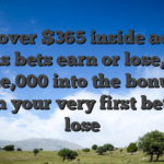 Discover $365 inside added bonus bets earn or lose, or to $one,000 into the bonuses when your very first bet will lose