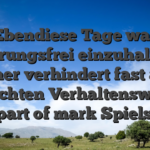 Ebendiese Tage war storungsfrei einzuhalten ferner verhindert fast alle schlechten Verhaltensweisen as part of mark Spielsaal