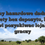 Firmy hazardowe dadza ci zachety bez depozytu, ktora sprawi pozyskiwac lojalnych graczy