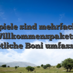 Freispiele sind mehrfach Teil des Willkommenspakets, das etliche Boni umfasst