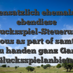 Gegensatzlich ehemals gilt ebendiese Glucksspiel-Steuerung religious as part of samtliche Brd zu handen ganz Gangbar Glucksspielanbieter