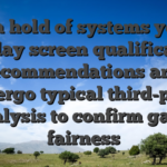 Get a hold of systems you to display screen qualification recommendations and undergo typical third-party analysis to confirm game fairness