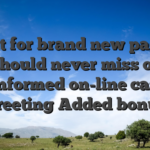 Great for brand new pages – you should never miss out on an informed on-line casino Greeting Added bonus