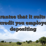 Guarantee that it suits this new credit you employed for depositing