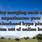 I enjoy merging each other experiences-your neighborhood hype plus the freedom out of online betting