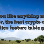 If you like anything more proper, the best crypto casino websites feature table games
