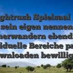 Im Nightrush Spielsaal Probe sein eigen nennen umherwandern ebendiese individuelle Bereiche prompt downloaden bewilligen