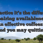 In practice it’s the difference in repairing availableness on the an effective coffees split and you may quitting