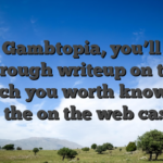 In the Gambtopia, you’ll find a thorough writeup on that which you worth knowing from the on the web casinos