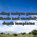 Including unique game play methods and carefully in depth templates