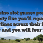 It casino slot games possess twenty five you’ll repaired paylines across their four reels and you will four rows