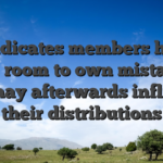 It indicates members have less room to own mistakes that may afterwards influence their distributions