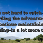 It’s not hard to catch-up regarding the adventure and continue maintaining throwing-in a lot more crypto