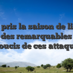 J’ai pris la saison de lister ceans des remarquables dons , ! soucis de ces attaques