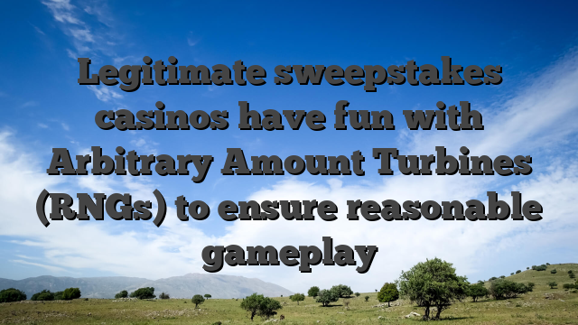 Legitimate sweepstakes casinos have fun with Arbitrary Amount Turbines (RNGs) to ensure reasonable gameplay