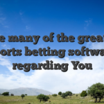 Like many of the greatest sports betting software regarding You