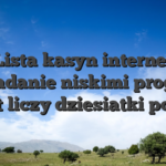 Lista kasyn internet posiadanie niskimi progami wplat liczy dziesiatki pozycji