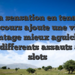 Ma sensation en tenant concours ajoute une vient davantage mieux aguichante aux differents assauts avec slots