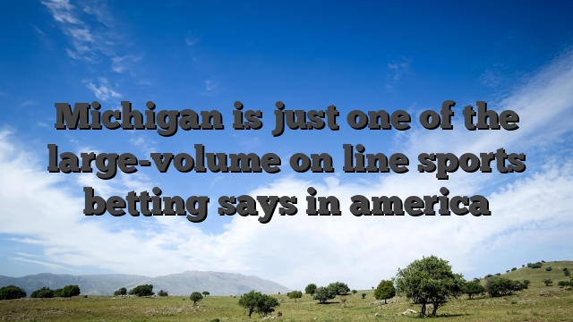 Michigan is just one of the large-volume on line sports betting says in america