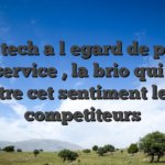 Mon tech a l�egard de pointe au service , la brio qui fait battre cet sentiment leurs competiteurs