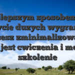 Najlepszym sposobem do zdobycie duzych wygranych i mozesz zminimalizowanie strat jest cwiczenia i mozesz szkolenie