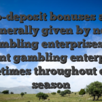 No-deposit bonuses are generally given by new gambling enterprises or current gambling enterprises sometimes throughout every season