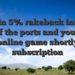 Obtain 5% rakeback into the all of the ports and you will desk online game shortly after subscription