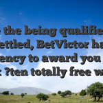 Once the being qualified bet try settled, BetVictor have a tendency to award you with four x ?ten totally free wagers