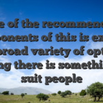 One of the recommended components of this is exactly the broad variety of options setting there is something to suit people