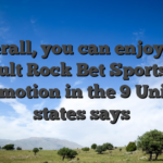Overall, you can enjoy the difficult Rock Bet Sportsbook promotion in the 9 United states says