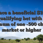 Place a beneficial $10+ qualifying bet with a minumum of one -500 chances market or higher