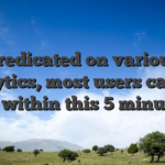 Predicated on various analytics, most users can get let within this 5 minutes