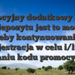 Promocyjny dodatkowy bonus bez depozytu jest to mozliwe zeby kontynuowaniu rejestracja w celu i/lub wpisaniu kodu promocyjnego