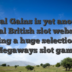Regal Gains is yet another ideal British slot website, giving a huge selection of Megaways slot game