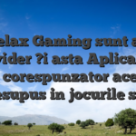 Relax Gaming sunt alt provider ?i asta Aplica?i In mod corespunzator aceasta presupus in jocurile sale