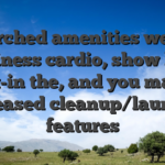 Searched amenities were a business cardio, show look at-in the, and you may deceased cleanup/laundry features