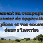 Seulement en compagnie de tracter de apprentis champions et vos encourager dans s’inscrire