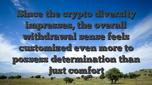 Since the crypto diversity impresses, the overall withdrawal sense feels customized even more to possess determination than just comfort