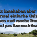 Slots innehaben aber und abermal einfache Geltend machen und rasche Runden, ideal pro Bonusaktionen