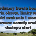Sprawdzamy kwota bonusow, kryteria obrotu, limity wyplat, warunki szukania i mozesz co jest wazne zasady srodkow dostepu ofert