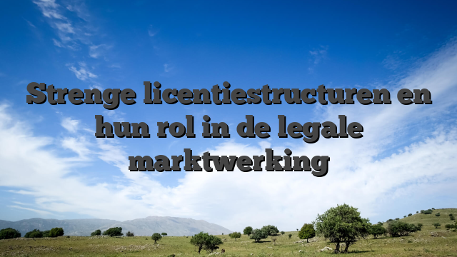 Strenge licentiestructuren en hun rol in de legale marktwerking