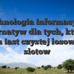 Technologia informacyjna alternatyw dla tych, ktorzy wola iast czystej losowosci slotow
