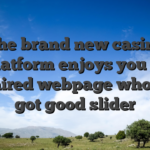 The brand new casino platform enjoys you to repaired webpage who has got good slider
