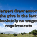 The largest draw associated with the give is the fact there is absolutely no wagering requirements